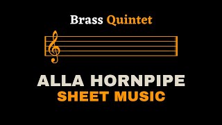 Handel  The Hornpipe Water Music Suite  Brass Quintet Sheet MusicFull Score [upl. by Nibas]