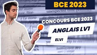 Analyse de sujet  Anglais LV1 ELVI Concours BCE 2023 [upl. by Elwyn510]