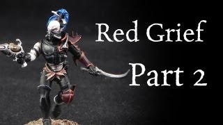 How to paint Red Grief Dark Eldar Wyches Pt 2 [upl. by Noelani582]