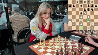 Queens pawn YusupovRubinstein system Naumova Alexandra 1740  Vitkovsky Alexander 0 [upl. by Buchbinder]