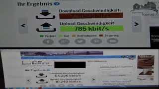 Speedtest Kupferkabel vs Glasfaser [upl. by Niai]