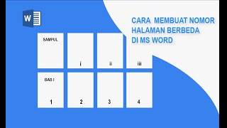 Cara Membuat Nomor Halaman di Word Romawi amp Angka biasa [upl. by Ennazor61]