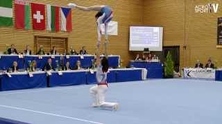 Acro Cup Albershausen 2013 Mixed Pair Balance Seniors Torino Italy  Grossi Gado [upl. by Dlonyar187]