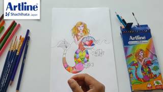 Artline TriArt water colour pencils [upl. by Norred517]