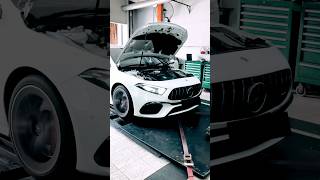 🇩🇪2023 MercedesBenz AMG A45s 4Matic Stage 2 Remap Dyno 465HP 593TQ More info at wwwemptunecom [upl. by Eberly]