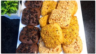 Pista Badam amp Chocolate Cookies Recipe  Crunchy amp Delicious Cookie Treats  Raunaks Recipe [upl. by Picco888]