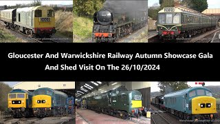 4K Gloucestershire Warwickshire Steam Railway Autumn Showcase Gala And Shed Visit On The 261024 [upl. by Pittel983]