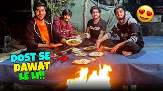 dost se bike ki Dawat Le li 😍 Bonfire bhi kar liya🔥 [upl. by Barkley400]