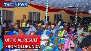 OSUN ELECTION INEC Announces Official Result from Olorunda LGA [upl. by Eneliak]