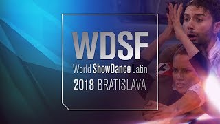 Puglisi  La Rosa ITA  2018 WDSF WC Showdance Latin Final  DanceSport Total [upl. by Corel]