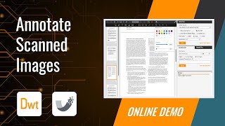 Annotating Scanned Images with Dynamsofts SDKs [upl. by Ymeraj563]