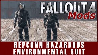 Fallout 4 Mods  RepConn Hazardous Environmental Suit [upl. by Odrareve952]