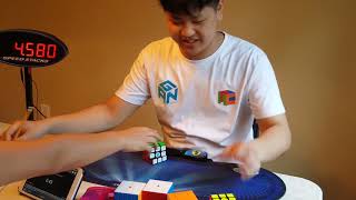 Rubiks cube 3x3 GAN356X Black Practice 4s [upl. by Eirrot]