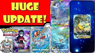 BIG Pokémon TCG Pocket Update Stunning New Cards Officially Revealed I Opened PacksPokemon News [upl. by Atnauqal124]