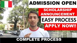 University Of Cassino admission to Scholarship  Complete process [upl. by Wrigley]