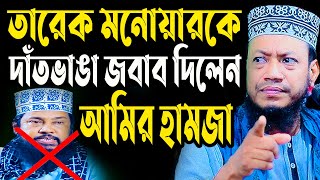 তারেক মনোয়ারকে দাঁতভাঙা জবাব দিলেন আমির হামজা।মাওলানা আমির হামজা কু্ষ্টিয়া।মাওলানা তারেক মনোয়ার। [upl. by Novihs358]