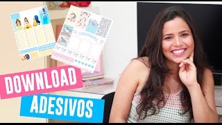 DIY  Adesivos e Washitapes para Planner [upl. by Samaria]