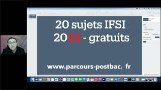 Préparation concours infirmier 2025 avec tous les sujets IFSI tombés en 2024 Sujets corrigés [upl. by Neirual]