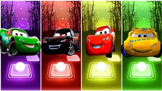 McQueen car Green 🆚McQueen car Black 🆚McQueen car Red🆚McQueen car yellow 🆚ADM🎶 Who is Best [upl. by Navi]