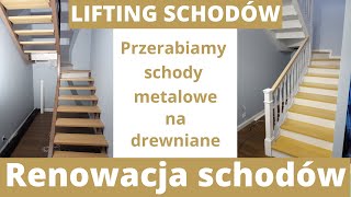 Renowacja schodów Zmiana wyglądu schodów czyli jak zabudować schody metalowe [upl. by Efeek]