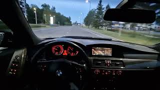 BMW E60 530d POV Drive Custom Exhaust amp Remap [upl. by Aneekas]