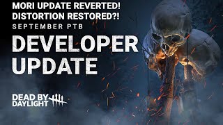 Mori Offerings Reverted Distortion Restored Mostly DBD Developer Update PTB to Live [upl. by Saul]