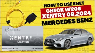 How to use XENTRY 092024 diagnostic W206 Mercedes Benz with Cable ENET BMW [upl. by Atinuahs749]