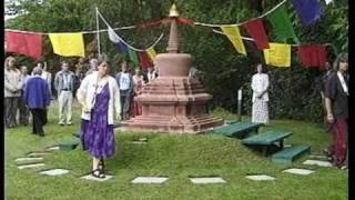 Dhardo Rimpoche stupa at Tiratanaloka [upl. by Atronna]