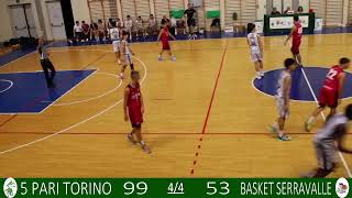 5 PARI TORINO  BASKET SERRAVALLE  UNDER 19 GOLD  21102024 [upl. by Norword]