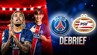 PSG 1  1 PSV Eindhoven  Debrief [upl. by Ecydnarb]