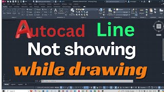 autocad line not showing while drawing in layout [upl. by Asssilem]