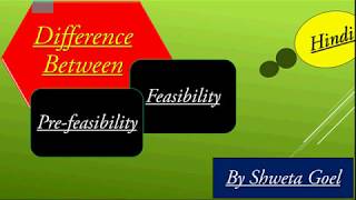 Difference between feasibility and prefeasibility meaning feasibility in hindi [upl. by Blythe150]