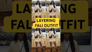 Best part of fall is layering outfits howtostylefashionshortsfashionstyle [upl. by Blalock]