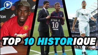 Le TOP 10 des transferts les plus chers de lHistoire du football [upl. by Flanders]