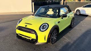 Britney’s New Zesty Yellow 2024 MINI Cooper S Convertible [upl. by Luapnaes]