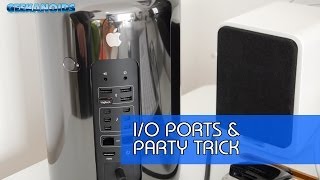 Late 2013 Apple Mac Pro IO PORTS amp PARTY TRICK [upl. by Nere]