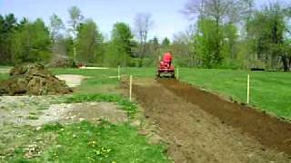 Tilling the Garden with my 1952 Farmall Cub amp Homemade Rototiller [upl. by Ayiotal]