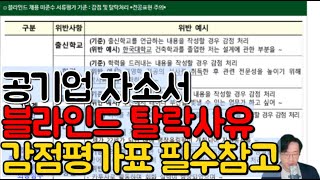 🚩블라인드 위반 자소서 탈락 감점 사례🚩공기업 취린이는 주의사항 꼭 봅니다아직 폐지 전 [upl. by Venetis]