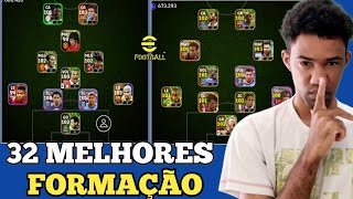 32 MELHORES FORMAÇÕES SECRETAS no eFootball 2024 Mobile [upl. by Zertnom]