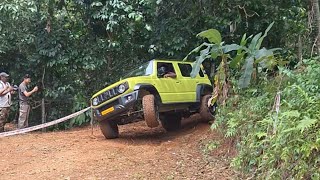 JIMNY VS THAR OFFROADING [upl. by Hayyim861]