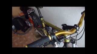 ALL MOUNTAIN DOWNHILL BIKE GOLD GT IDRIVE 5 20 [upl. by Anitnemelc20]