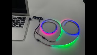 USB 5V RGBIC cob led strips [upl. by Malissa808]