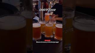 Mezera brewery amp Kitchen jp nagar Sep 23  Oct 1 1st Beer  ₹1 2nd Beer  ₹49 3rd Beer  ₹99 [upl. by Kariv309]