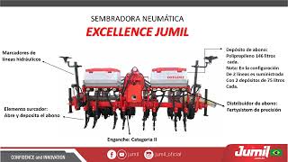 CARACTERISTICAS DE SEMBRADORA EXCELLENCE NEUMATICA PARA TRACTOR JUMIL DE BRASIL [upl. by Ahmar]