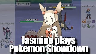 Playing as GYM LEADER JASMINE  Pokemon Showdown AllStars [upl. by Akkimat15]