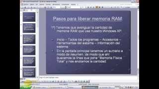 Liberar memoria RAM en Windows XP [upl. by Mailiw]