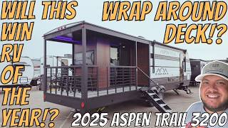 RV of the YEAR Finalist WRAP AROUND DECK 2025 Aspen Trail 3200 [upl. by Sucam771]