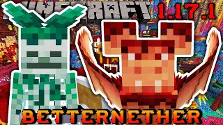 BETTERNETHER MOD 1171  New Biomes Mobs Structures and Blocks  Minecraft Mod Showcase [upl. by Maillliw532]