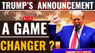 Live Trump Speech  Trump Makes Big Announcement Before The US Election  Kamala Harris  US News [upl. by Nairrot]