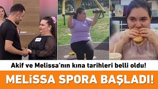 Melissa önce spor yaptı sonra soluğu hamburgercide aldı [upl. by Enait612]